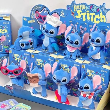 (441) TOPTOY Disney Stitch Hello Stitch Series Anime Flocking Figure Blind Box