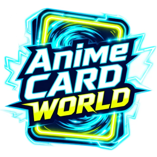 Anime Card World store logo and featured TCG collection products