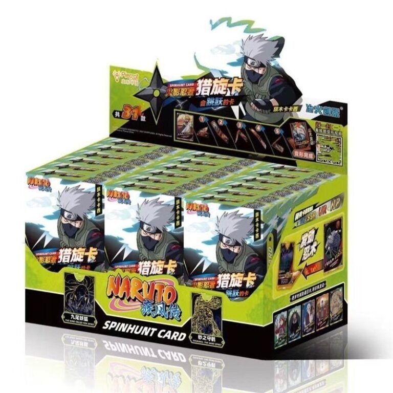 Naruto Spinhunt Cards Jumping Card Blind Box 3D Interactive Ninja Card