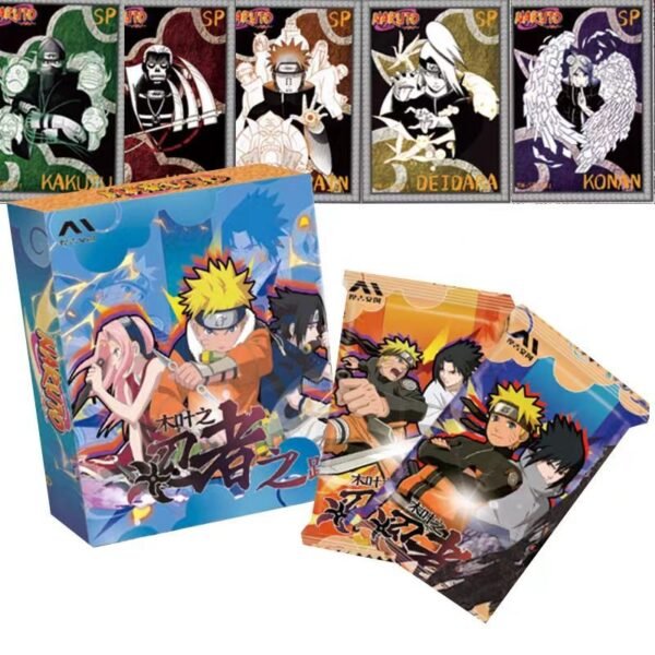 （311）Moji Naruto Card Konoha's Ninja Road Uzumaki Naruto Sasuke Hyuga Hinata Anime Collection Card