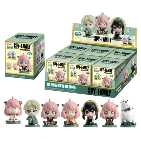 (407) EAKI SPY × FAMILY Series Trendy Figurines Blind Box Gifts Desktop Ornaments Anya Forger Loid Forger Exquisite Gift Box