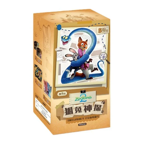 (705)Card.Fun-Jikashe Zootopia 2 Fox Rabbit Detective Platinum Edition Collectible Card #5r