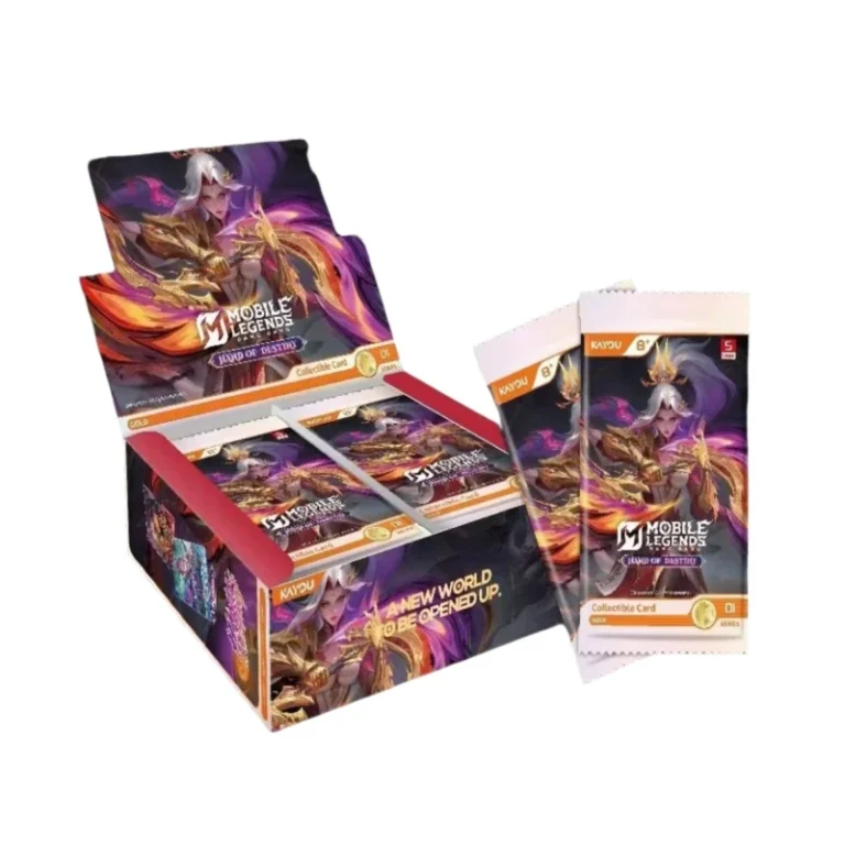 Kayou Mobile Legends Hand Of Destiny collectible cards booster box case showing Valentina artwork