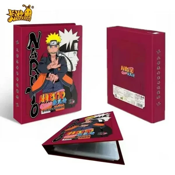 （002）KAYOU Genuine Anime Naruto Card Deluxe Edition Collection Binder PR Puzzle Cards Large Capacity Folder Children's Gifts