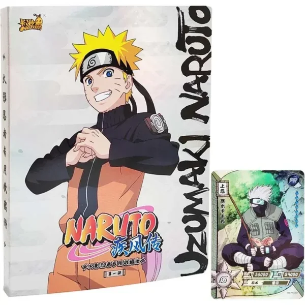 （221）KAYOU Genuine Naruto Card Book Collection Card Folder Card Book-20 pages, 4 compartments ,can hold 160 cards