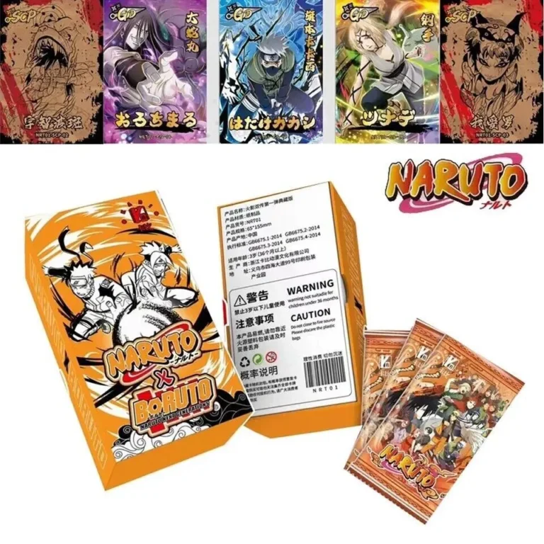 Naruto Boruto Collection Card sealed booster box packaging display with high fidelity illustration art