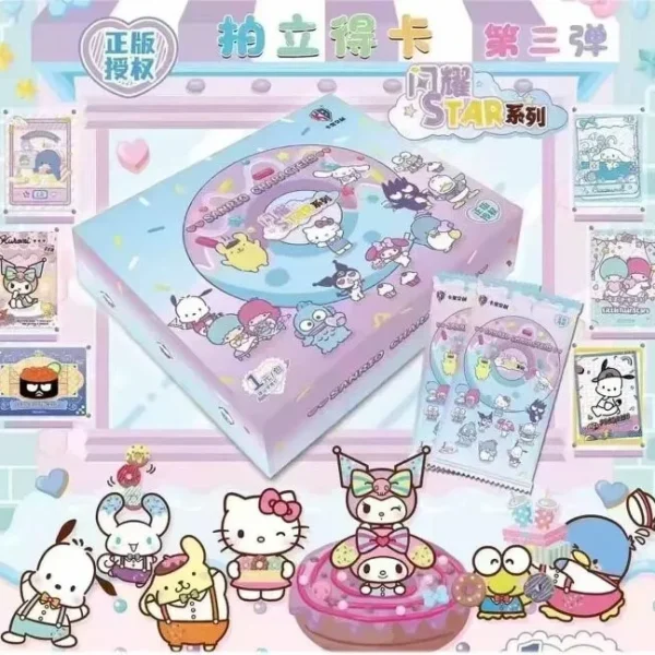 （286）Kabao New Sanrio Card Sanrio Family Shine Star Series Cards Kuromi HelloKitty Pink Cute Anime Collection Card-1r #3