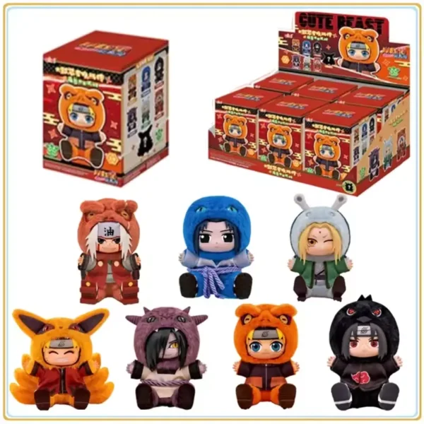 (710) Toptoy Eaki Naruto Shippuden Cute Beast Party Series Plush Dolls Blind Box