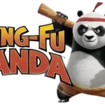 Kung Fu Panda trading card featuring Dragon Warrior Po in a martial arts pose