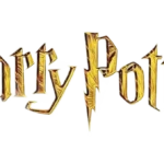 Harry Potter trading card box featuring the Hogwarts crest and golden foil